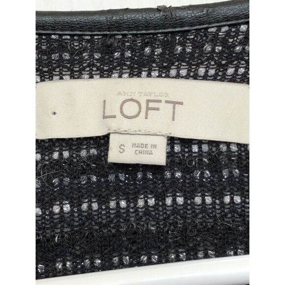 Ann Taylor LOFT Women’s Blazer Full Zip Cardigan Wool Blend Metallic Size S flaw - Picture 4 of 6